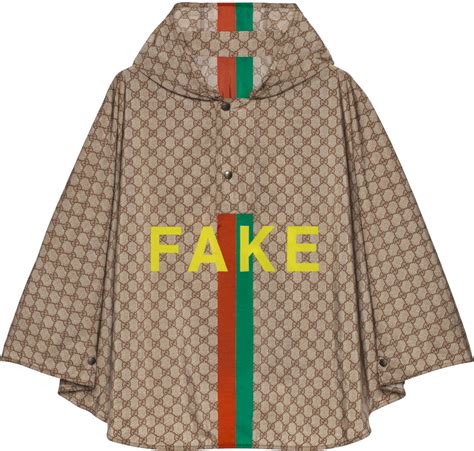 gucci not fake poncho|Gucci 別開生面的「Fake Not」系列 .